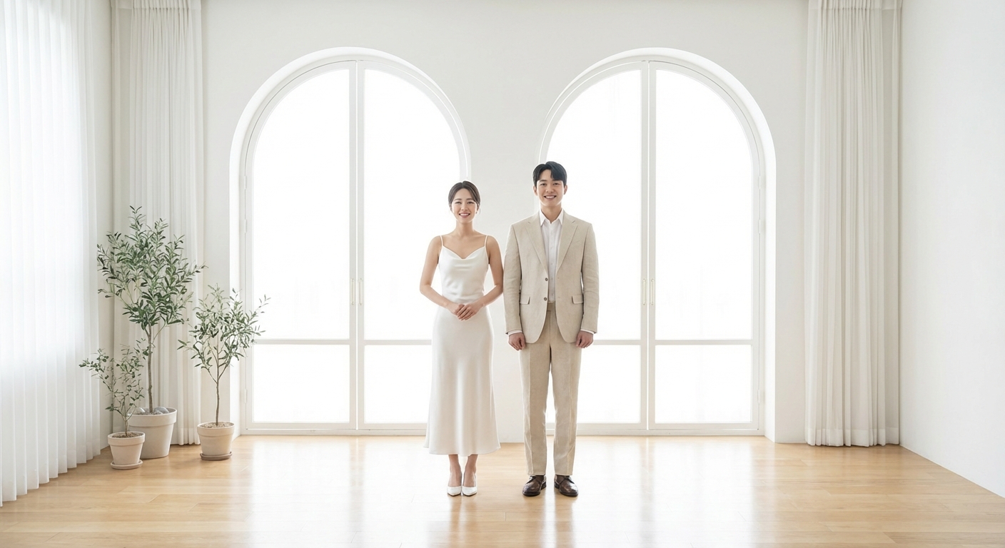 미니멀 화이트 스튜디오