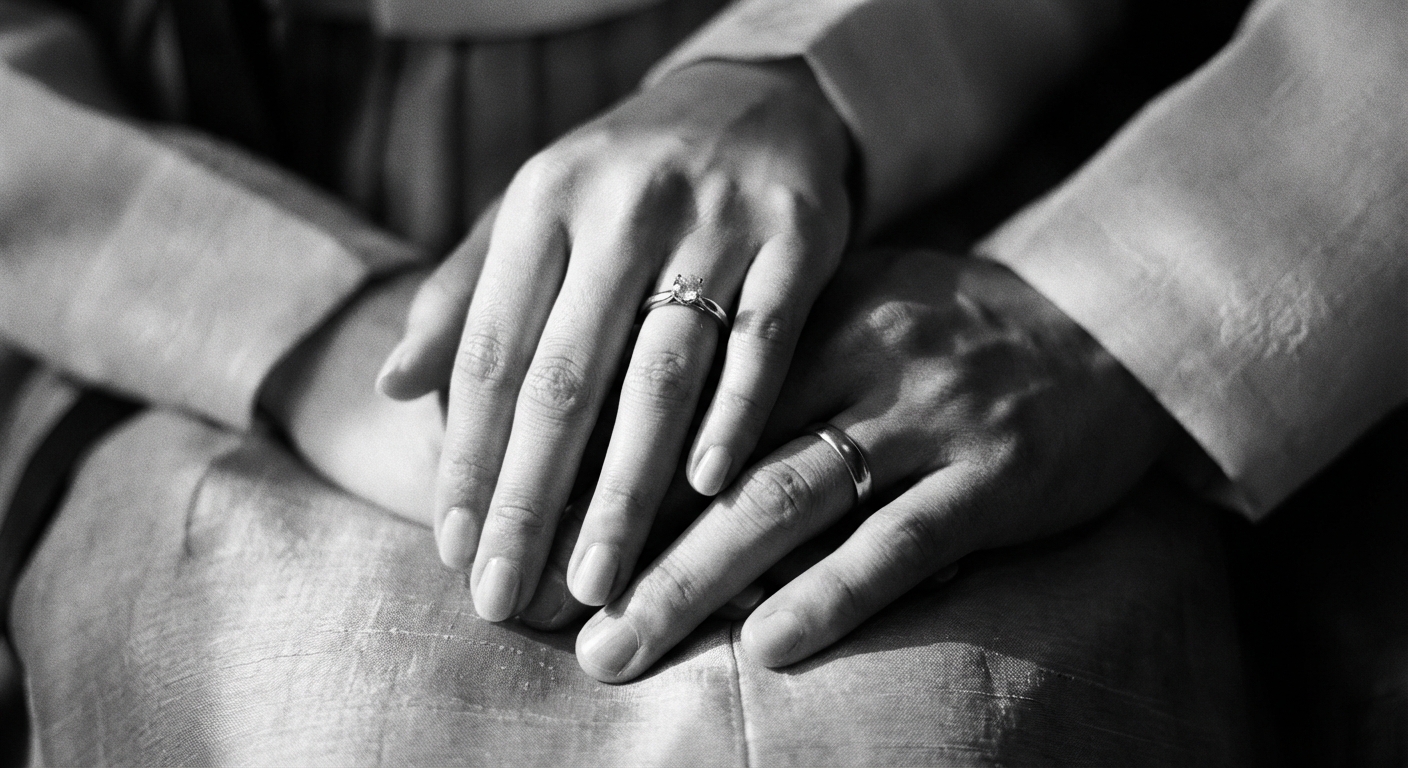 흑백 링 디테일 클로즈업